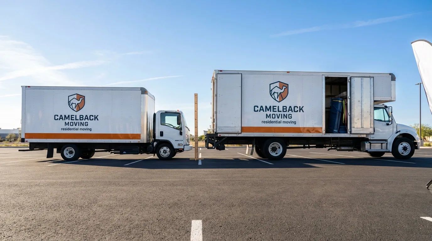 Moving truck size capacity guide in Montezuma
